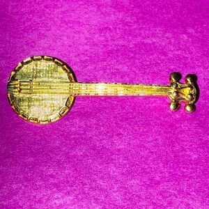 RARE FIND Bijoux D’orlan Paris banjo pin